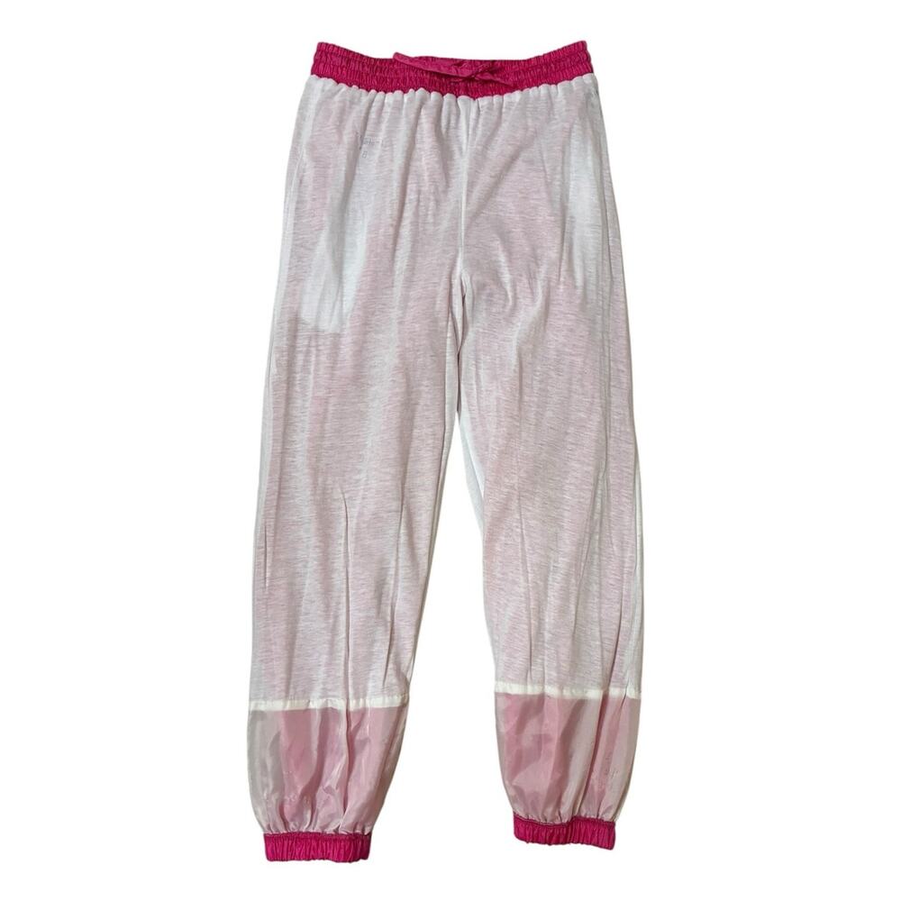 Vtg Pearl River Clothing Co Pink Nylon Track Jogger Pants Youth L 14/Womens XSP - Picture 6 of 8
